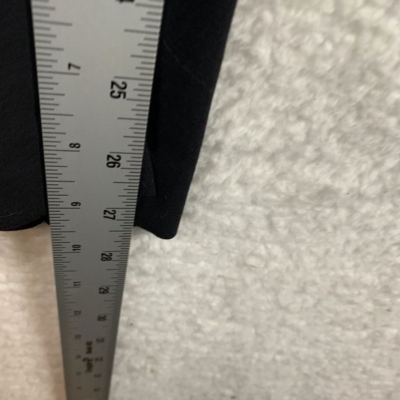 Tahari Dress Pants Women 10 Black Logo Slash Pockets Mid Rise Classic Ankle 7890 - Picture 4 of 8